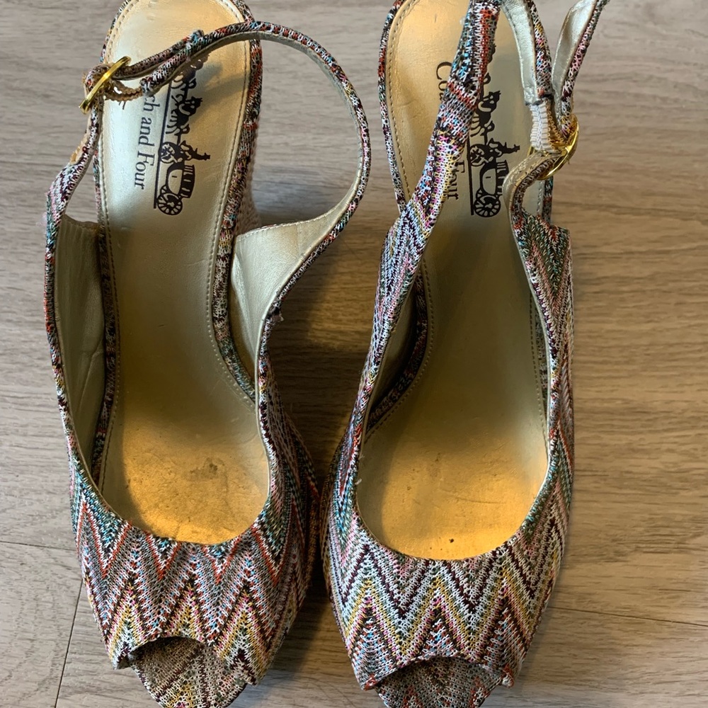 Coach & Four Multicolored Wedge shoes